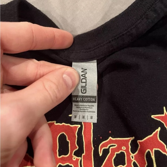The Black Dahlia Murder Metal Band Graphic Grunge T-Shirt Sz.M Gildan Black-Red - Picture 2 of 6
